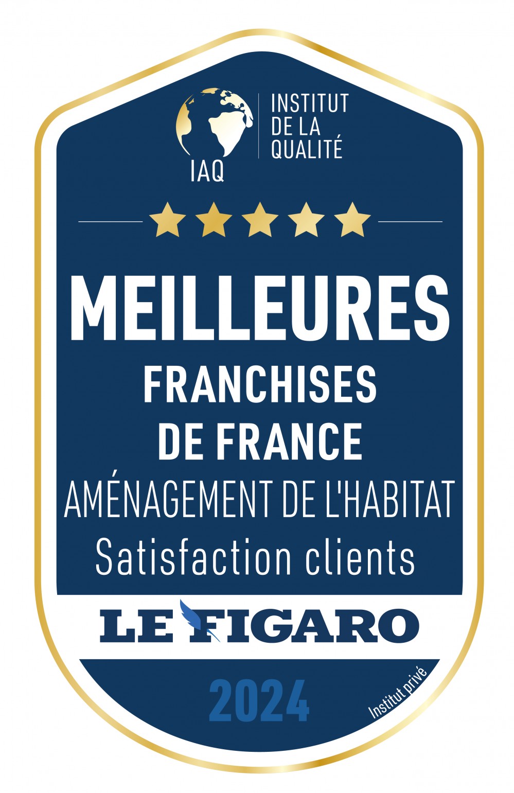 Vie & Véranda couronné du prix Meilleures franchises de France 2024 du Figaro, catégorie aménagement de l’habitat !